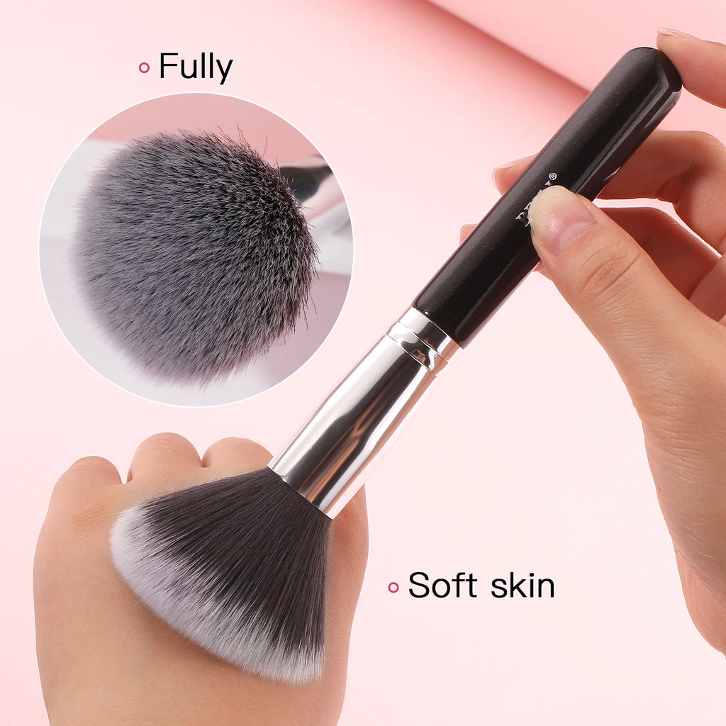 BEILI Black Makeup brushes set Professional Natural goat hair brushes