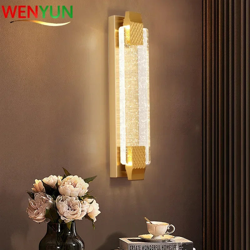 Spain Crystal Modern LED Bubble Wall Lamp 110-220V