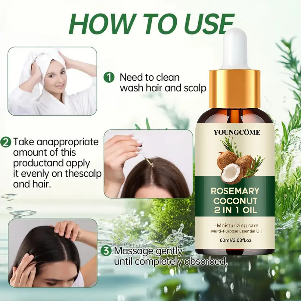 Rosemary Hair Growth Oil 🌿 Stop hair loss. Start growing. ✨