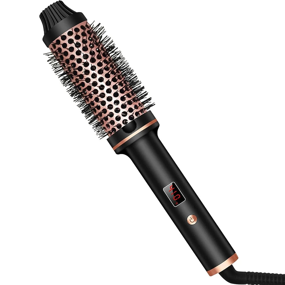 2-in-1 Hair Curler & Straightener Brush 💇‍♀️ Salon hair. Done at home. ✨
