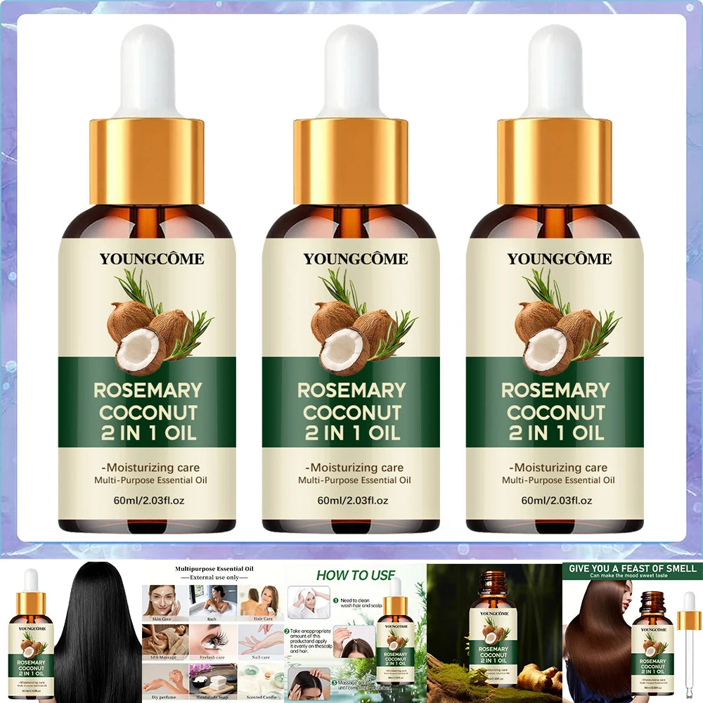Rosemary Hair Growth Oil 🌿 Stop hair loss. Start growing. ✨