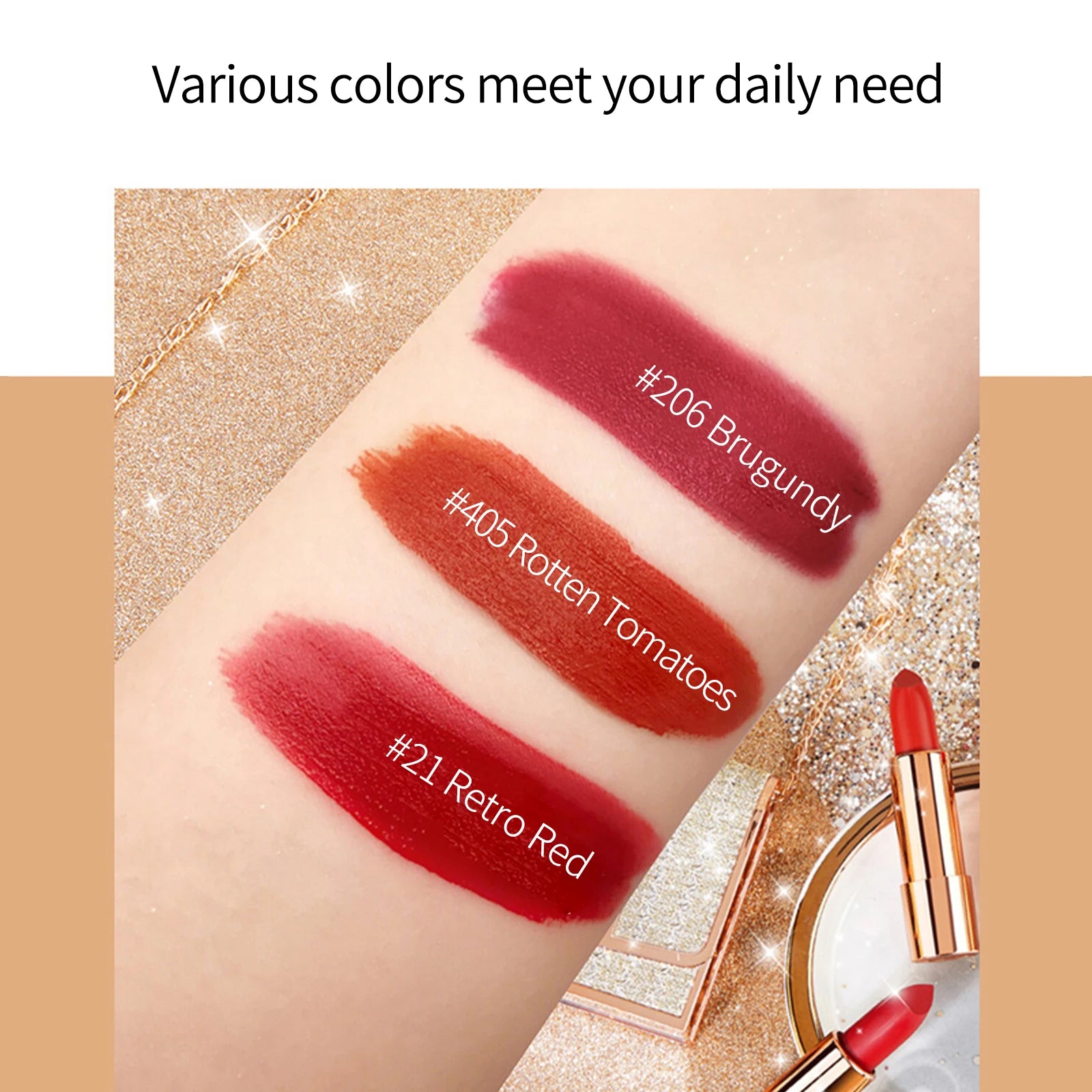 3 Bold Reds. 1 Luxury Set