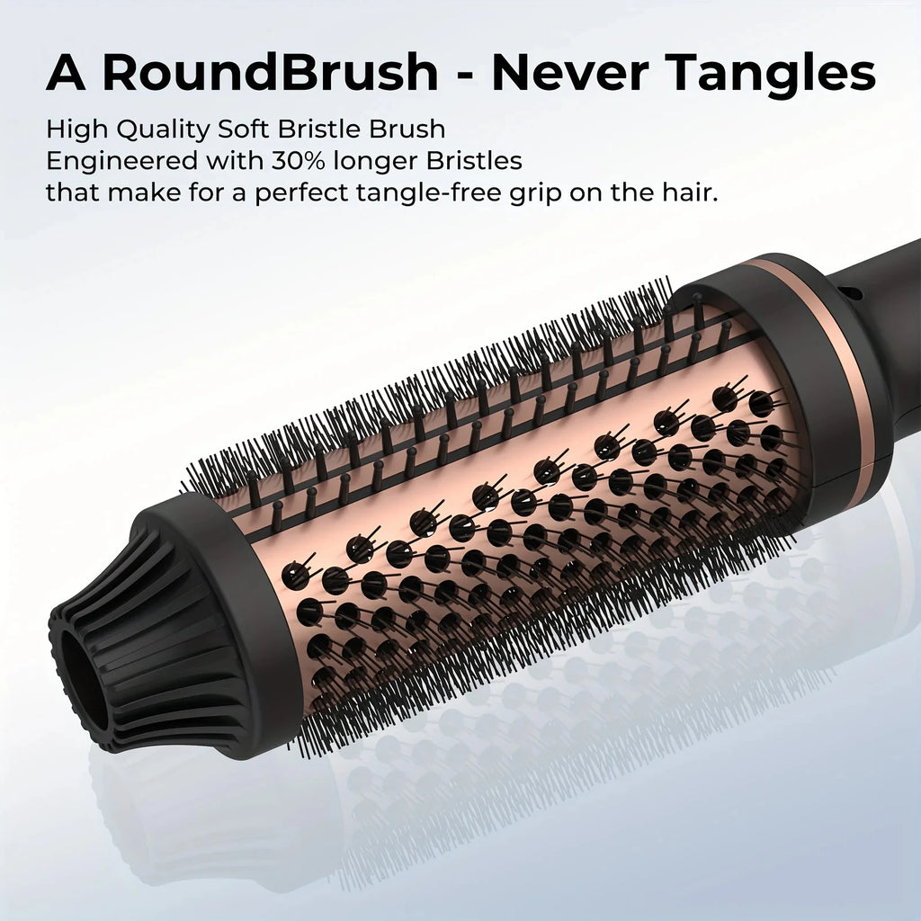 2-in-1 Hair Curler & Straightener Brush 💇‍♀️ Salon hair. Done at home. ✨