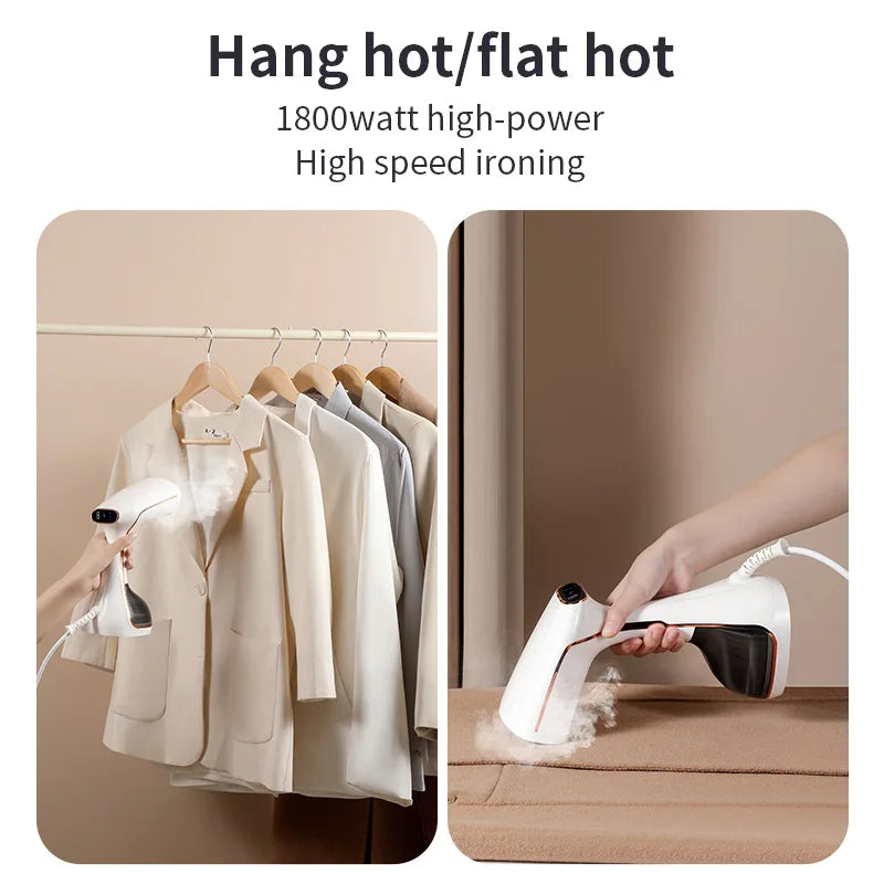 1800W Touch Screen Clothes Steamer 👕 Ready in 20 seconds. Wrinkles gone. ✨