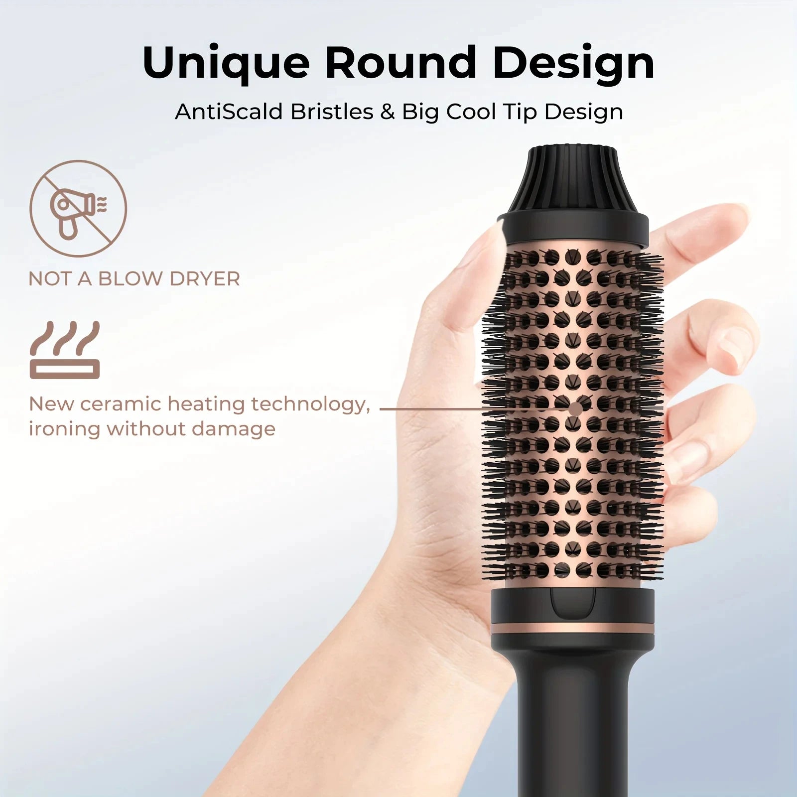 2-in-1 Hair Curler & Straightener Brush 💇‍♀️ Salon hair. Done at home. ✨