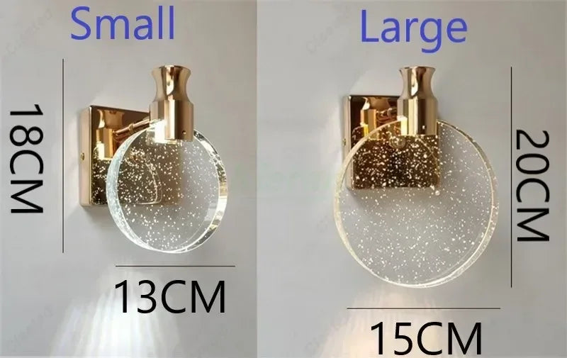 Crystal LED Wall Lamp 💡 Instant luxury. Any room. ✨