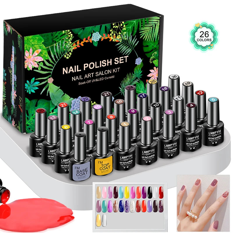 26 Gel Nail Colors + Base & Top Coat 💅 Salon nails. Done at home. ✨