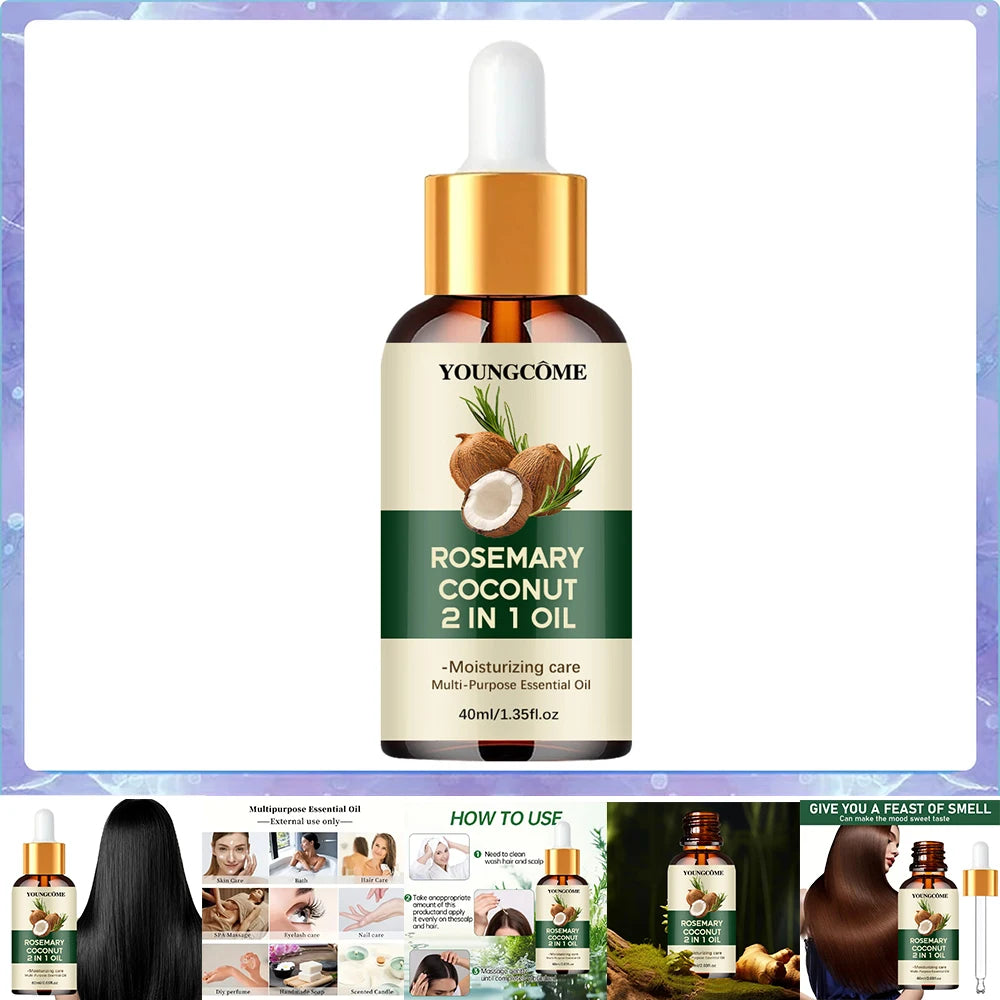 Rosemary Hair Growth Oil 🌿 Stop hair loss. Start growing. ✨